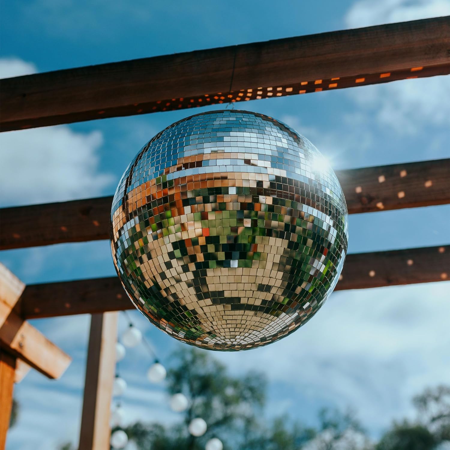 Yescom 16 in Large Disco Ball Mirror for 70s 80s Party Events
