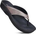 Slip On Recovery Flip Flops for Women Pearly-Brown - Arch Support