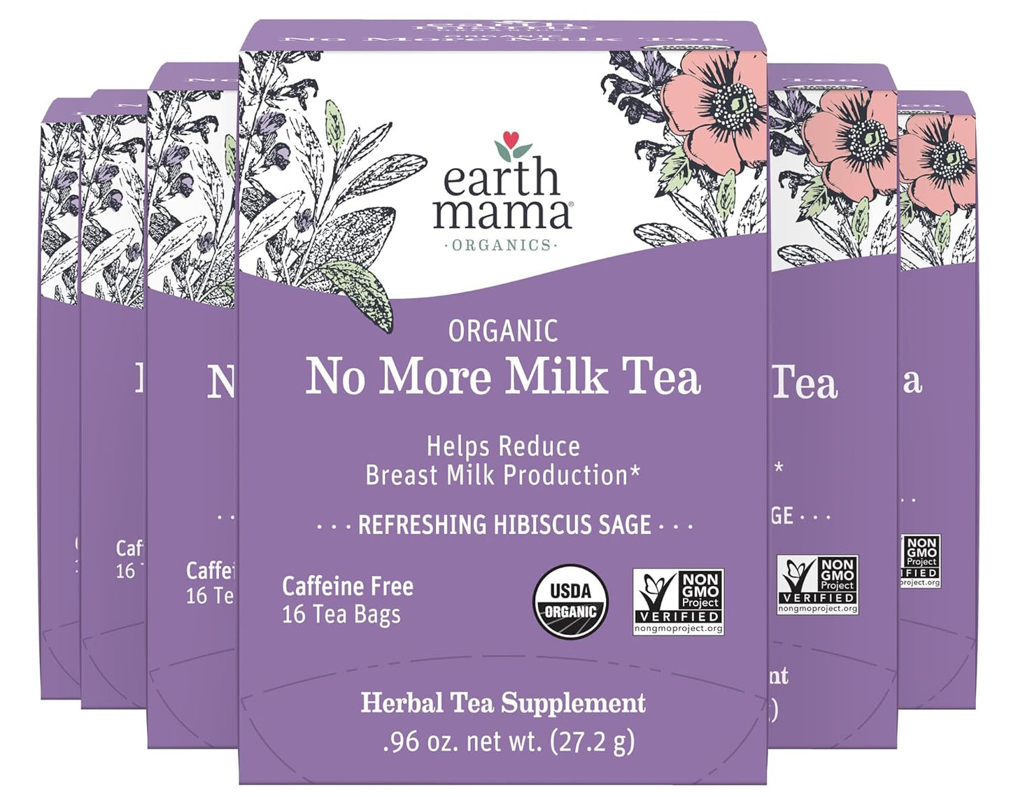 Earth Mama No More Milk Tea for Natural Lactation Weaning