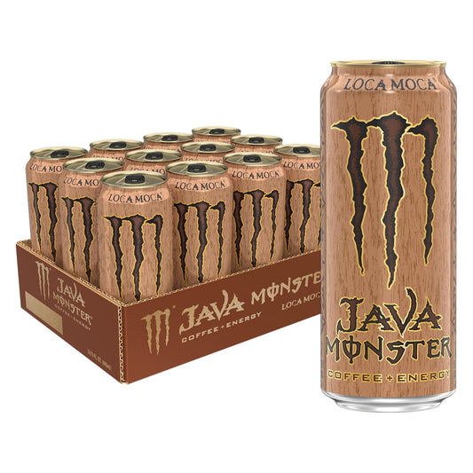 Java Monster Loca Moca Coffee Energy Drink, 15 Ounce Pack