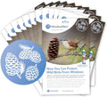 WindowAlert Pinecone Anti-Collision Decal 12 Pack - Protect Birds