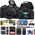 Canon EOS R50 Mirrorless Camera with 18-45mm Lens (Black) - Renewed