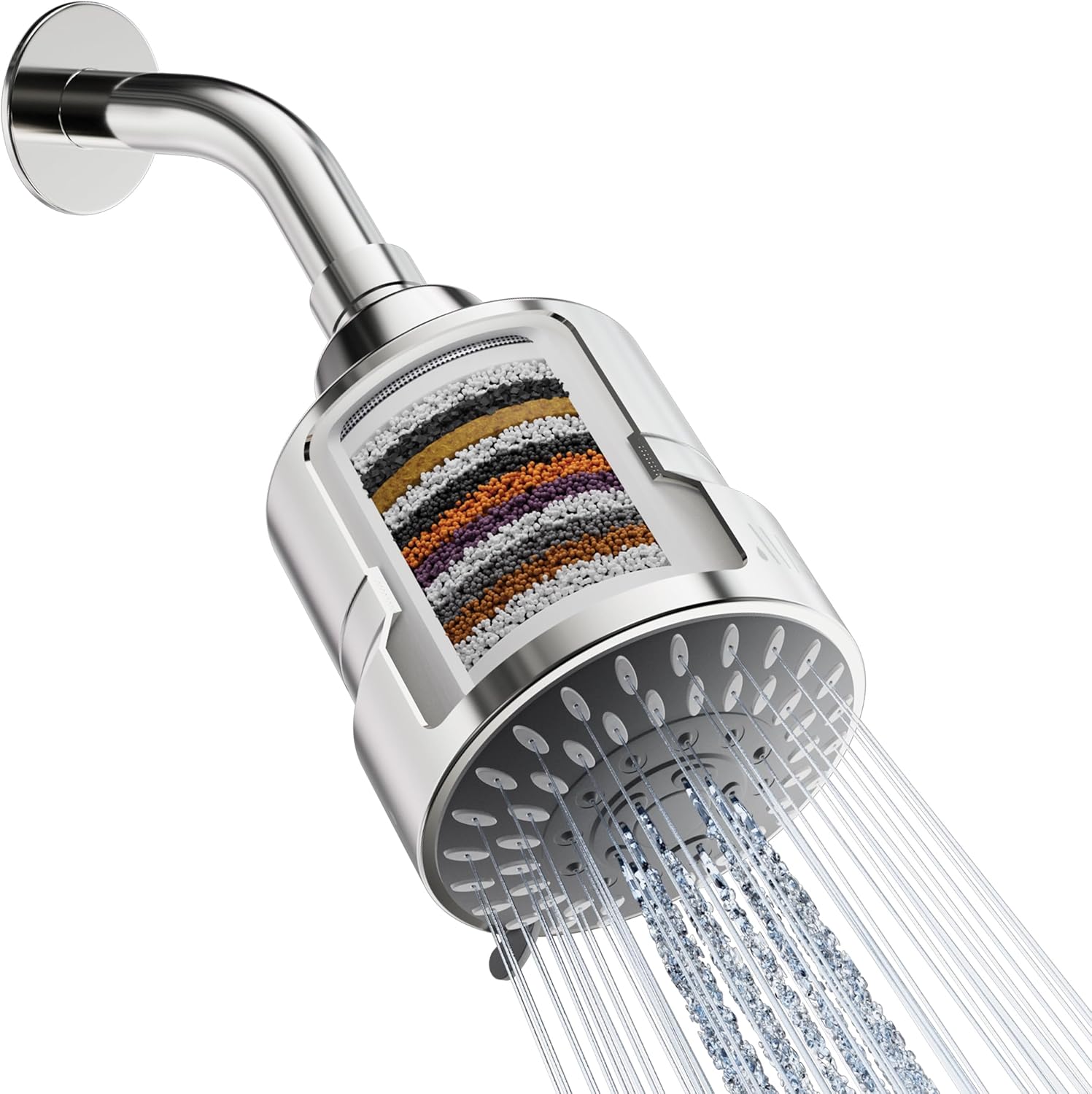 Mist Filtered Shower Head with 5 Modes for Hard Water Relief