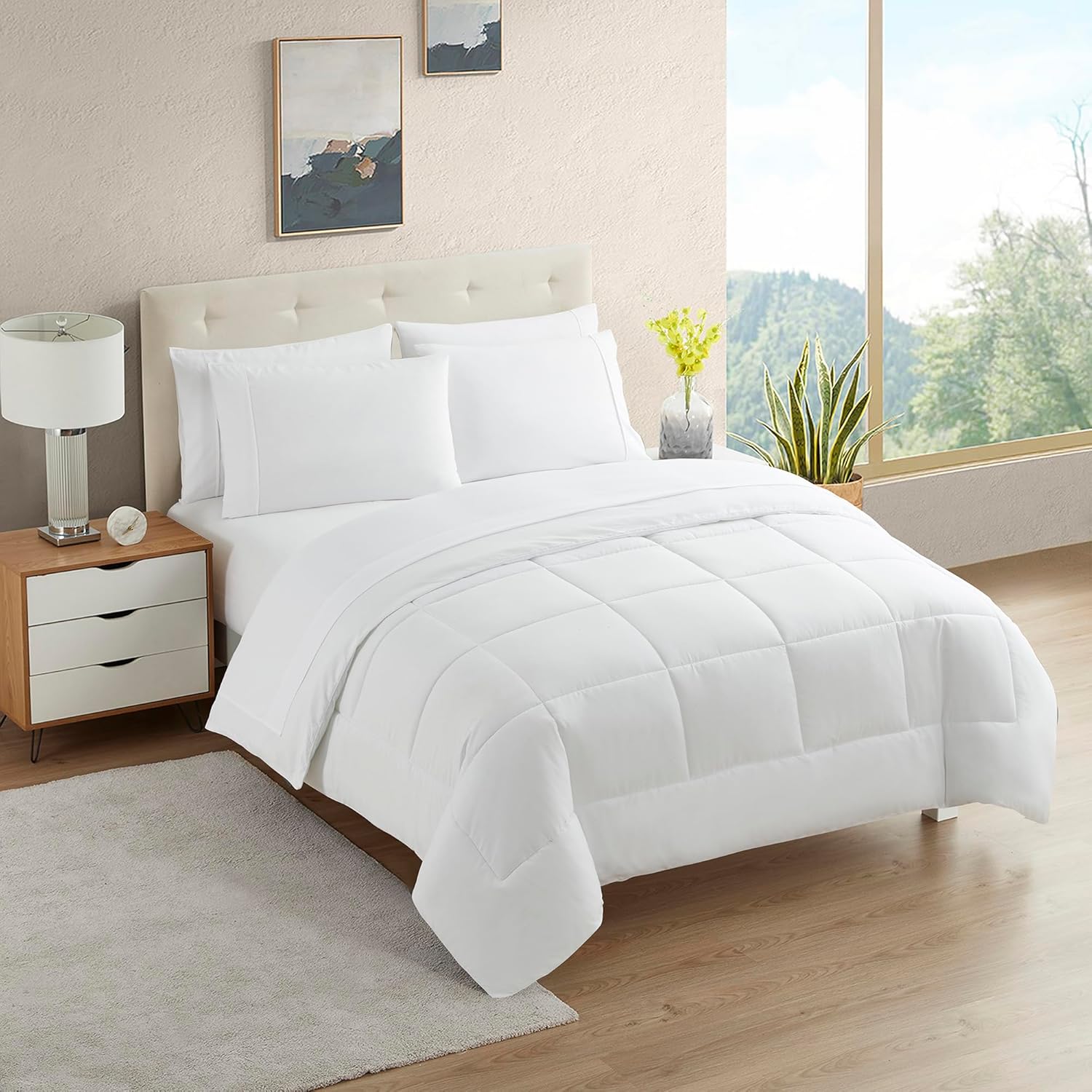California King Comforter Set - Soft & Breathable Bedding