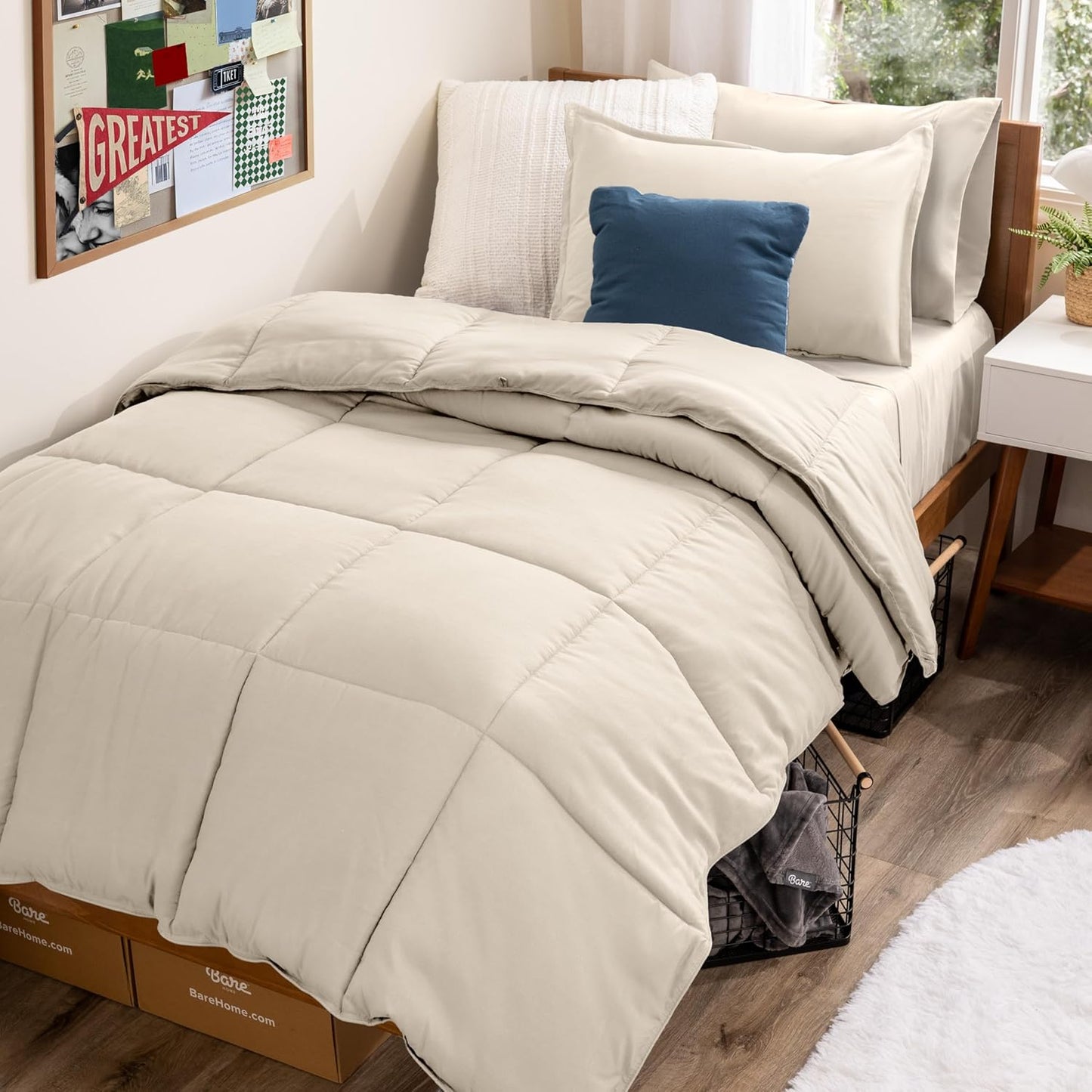 Bare Home Bed-in-A-Bag 5 Piece Comforter Set for Twin XL