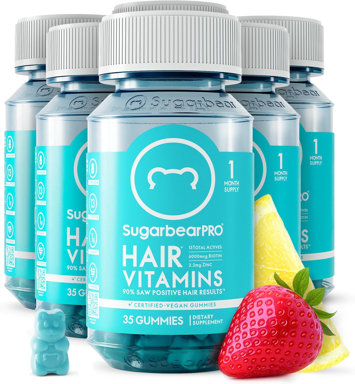 SugarBearPro Hair Vitamin Gummy for Growth and Strength