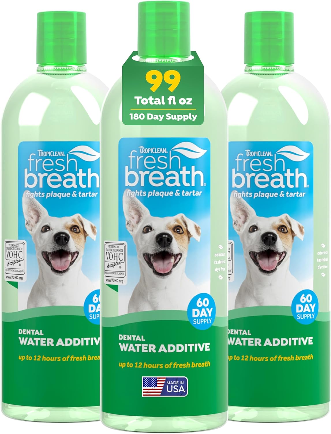TropiClean Fresh Breath Water Additive for Dogs - Easy Solution
