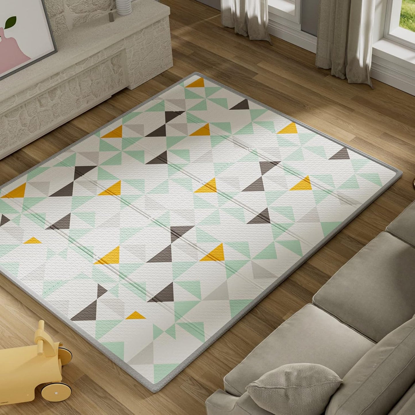 UANLAUO Foldable Baby Play Mat - Extra Large Waterproof Design