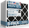 BNX TruFilter 18x20x1 MERV 12 Odor Defense (6-Pack) - Cleaner Air Fast
