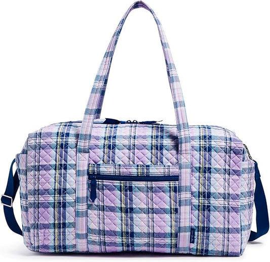 Vera Bradley Women's Cotton Large Travel Duffel Bag for Adventures