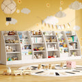 4 Tier Kids Bookshelf Set of 2 - XL Sling Bookcase for Toddlers