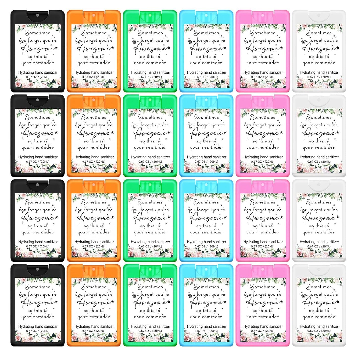 24 Pack Hand Sanitizer Spray Bulk for Travel and Gifting