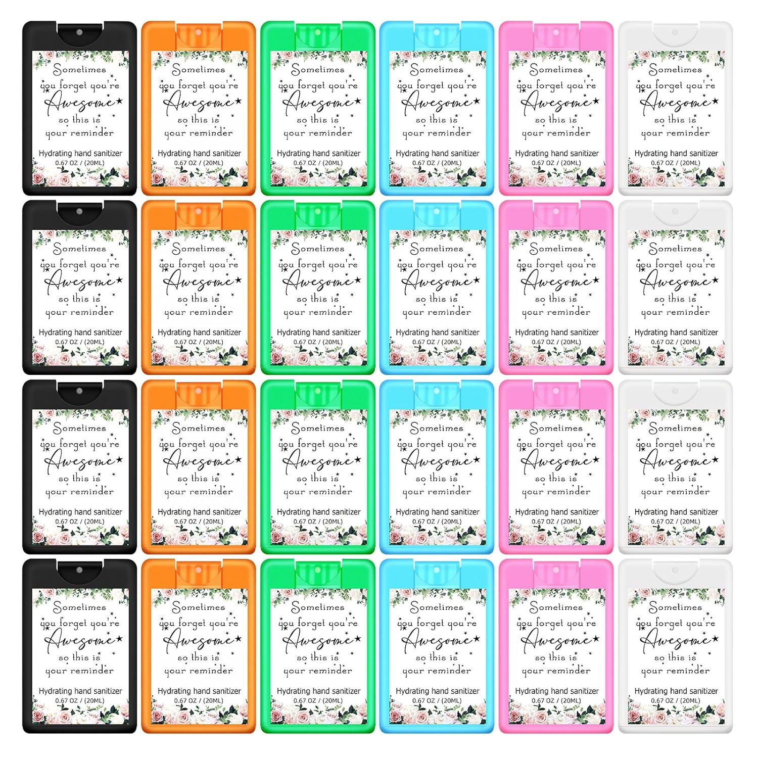 24 Pack Hand Sanitizer Spray Bulk for Travel and Gifting