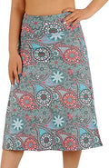Womens Skorts Modest Knee Length Athletic Midi Skirt - Comfortable Fit