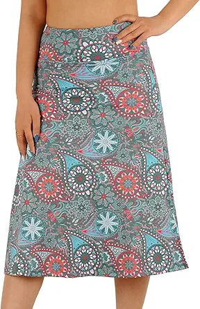 Womens Skorts Modest Knee Length Athletic Midi Active Running Skirt