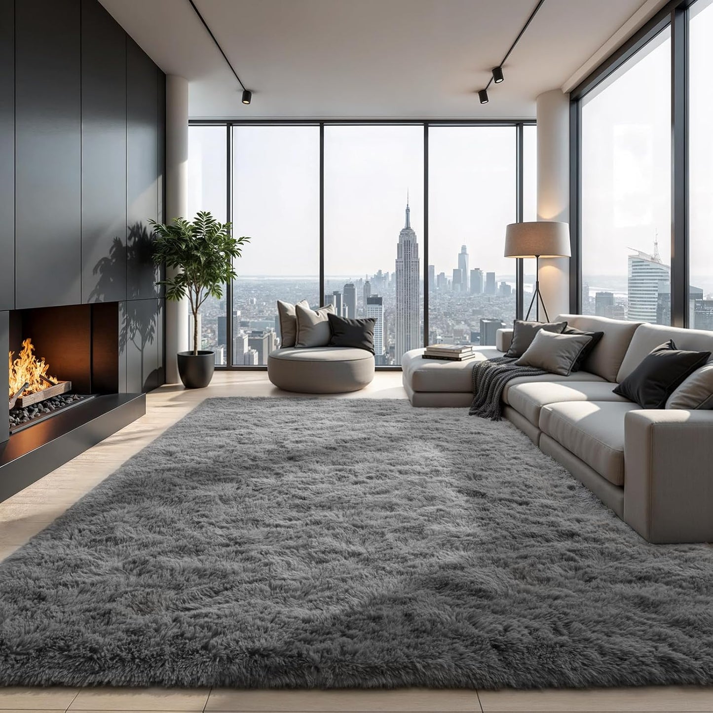 Zentavio 8x10 Area Rugs for Living Room Clearance Soft Shag