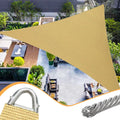 Sun Shade Sail 16 ft Triangle - Heavy Duty UV Block