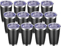 VEGOND 20oz Stainless Steel Tumbler with Lid and Straw - 12 Pack