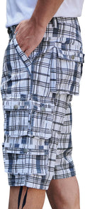 YGREYG Mens Cargo Shorts Long Capri Below The Knee Shorts - Relaxed