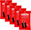Emergency Fire Blanket 5-Pack - Heat Shield for Kitchen & Camping