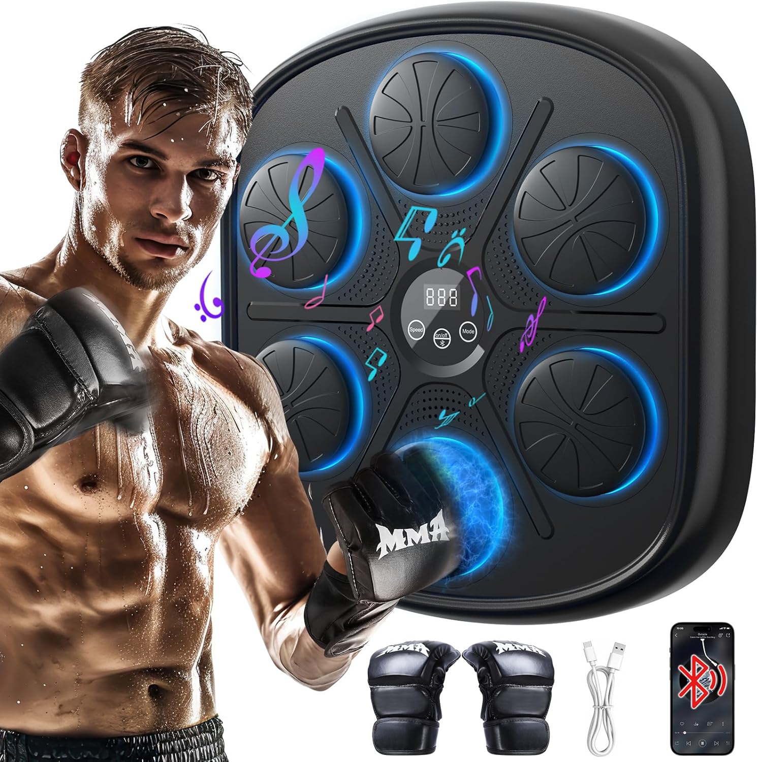 Bluetooth Wall-Mounted Music Boxing Set