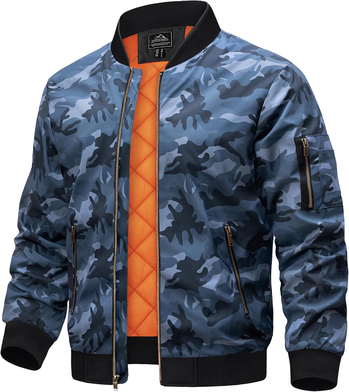 TACVASEN Men's Bomber Jacket - Stylish and Warm Windbreaker