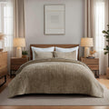 EverGrace Velvet Quilt Set Queen Size - Plush All-Season Coverlet
