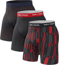 Pair of Thieves Mens Long Boxer Briefs - Soft, Breathable Fit Clothing