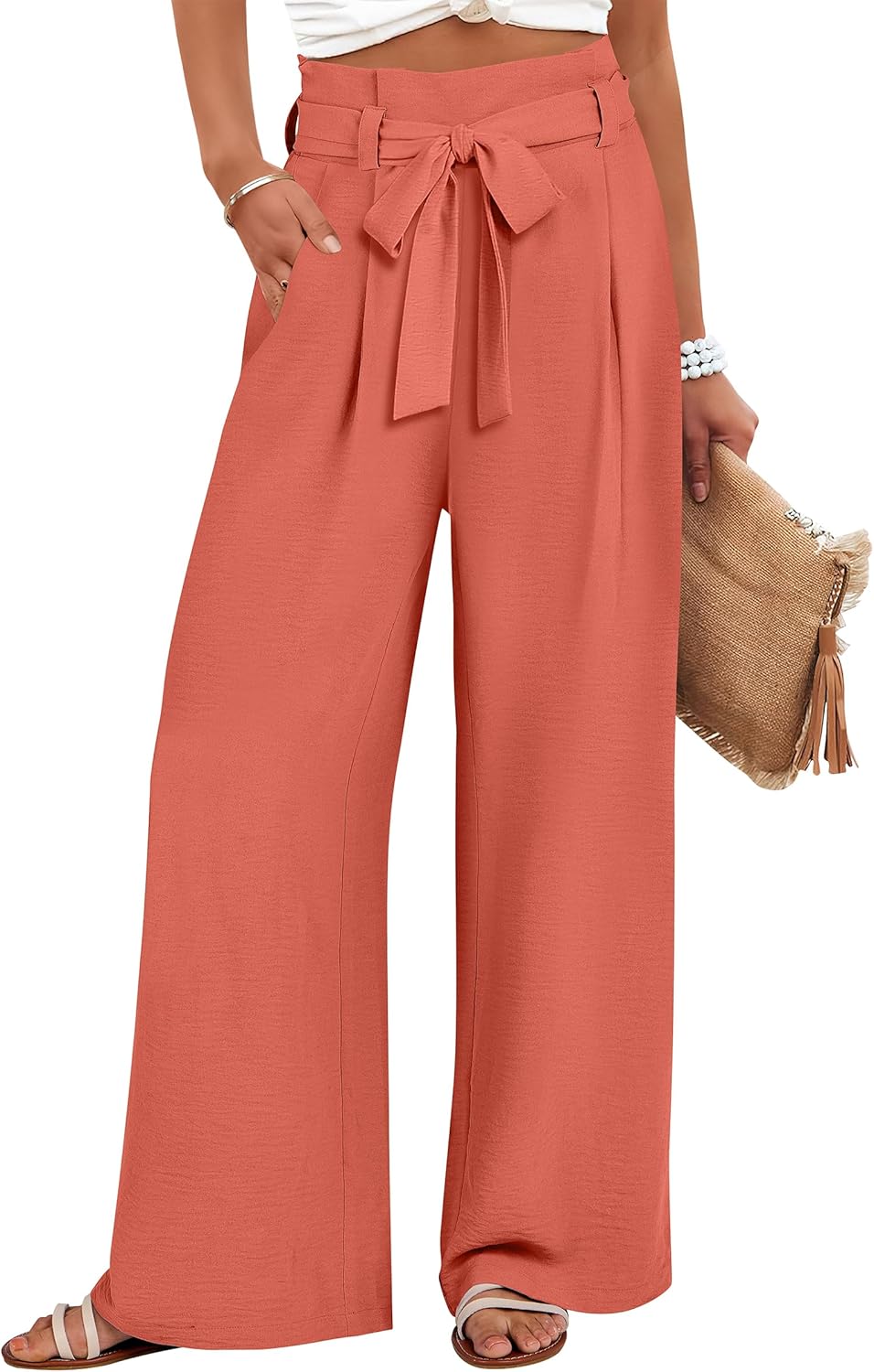 Womens Wide Leg Palazzo Pants for Business Casual Style