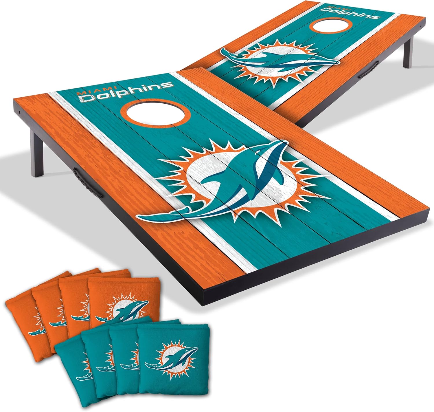 YouTheFan NFL Portable Cornhole Game with Logo Bags for Fun