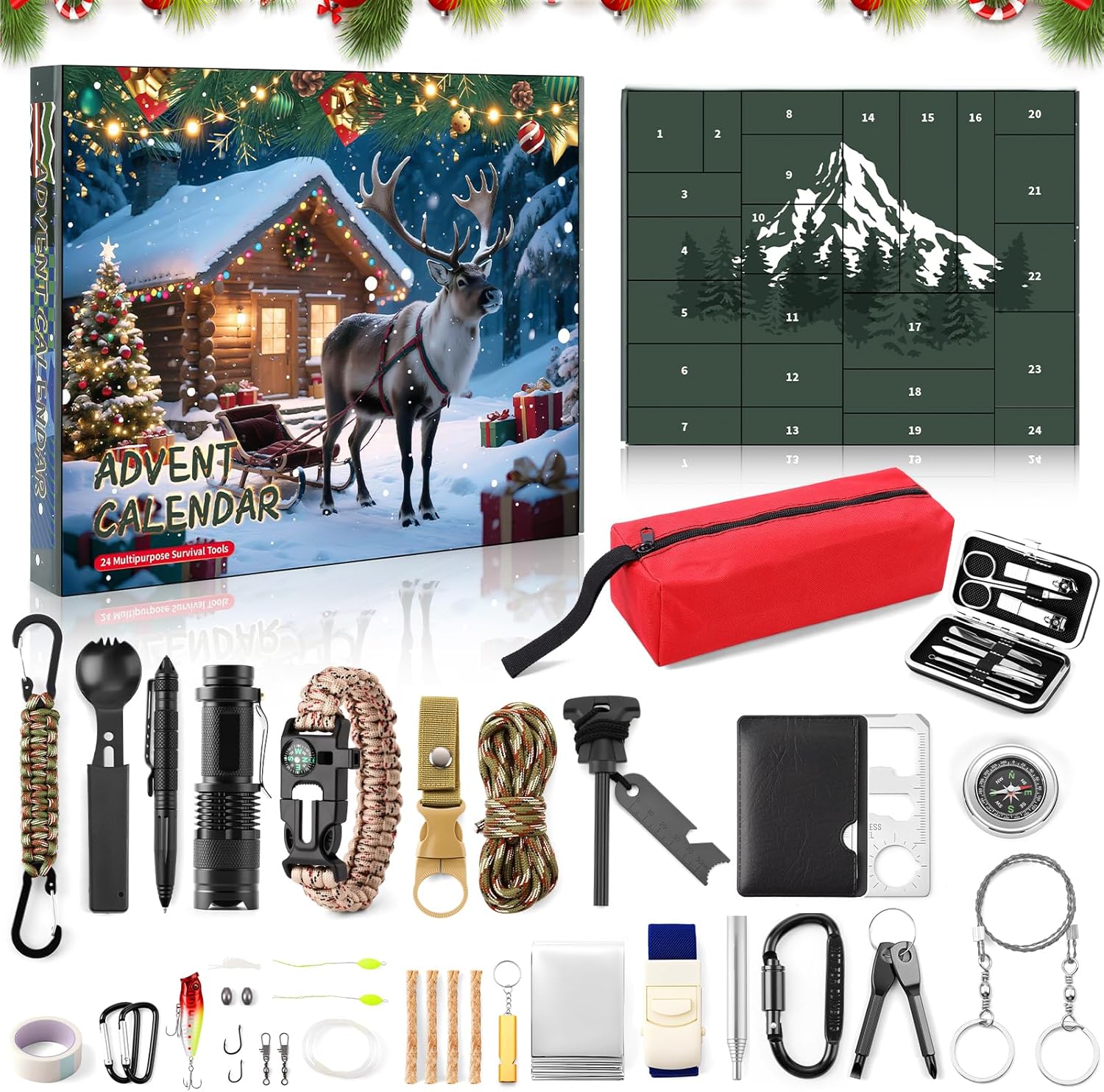 Survival Kit Advent Calendar for Men 2025 - Ultimate Gift