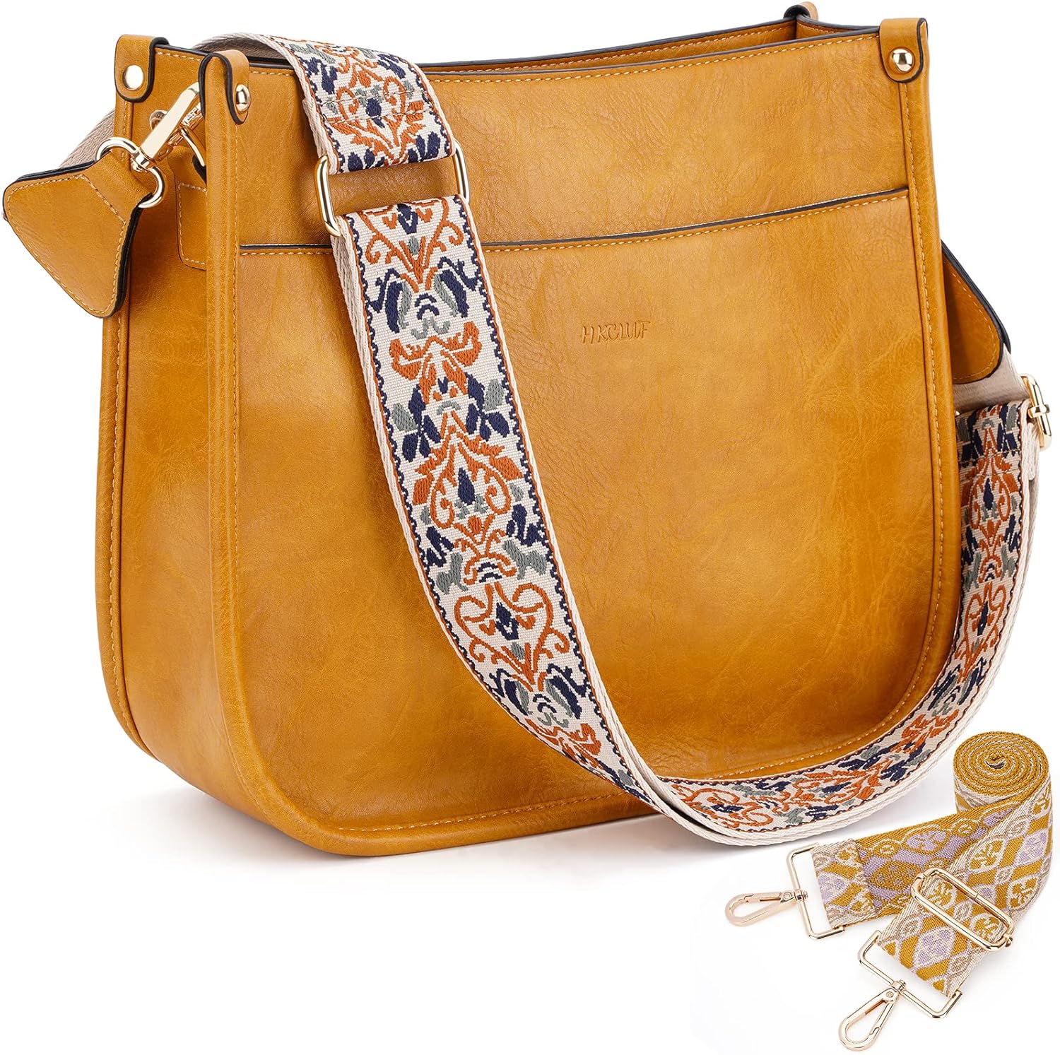 Trendy Vegan Leather Crossbody Bags for Women with Adjustable Straps