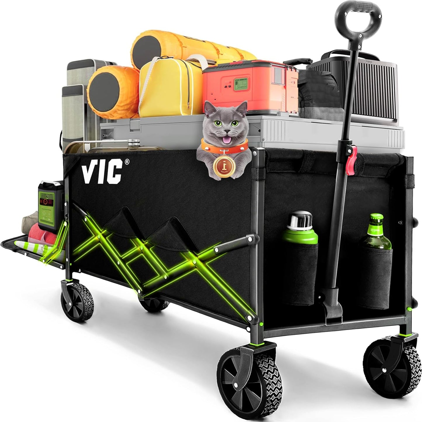 VIC Collapsible Folding Wagon for Beach and Outdoor Activities