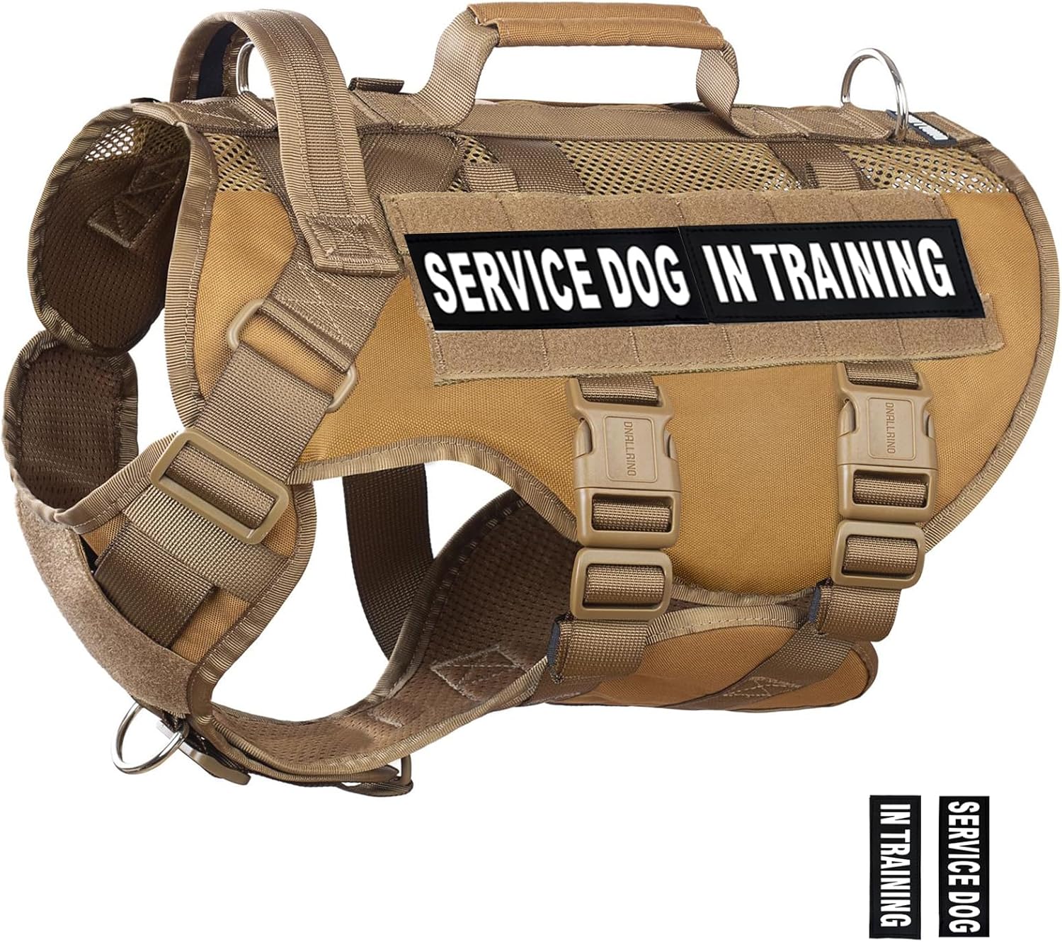 Tactical Dog Harness for Large Dogs - No Pull Military Vest