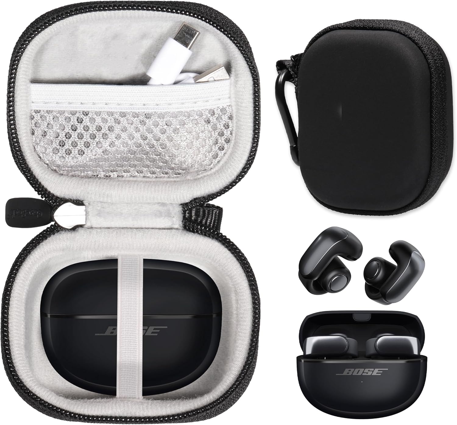 Secure Carry for Bose Open Earbuds (Black)