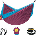 Camping Hammock 500lbs Portable Hammock with Tree Straps - Spacious