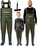 Chest Waders for Kids and Adults PVC Family Matching Waders - Durable