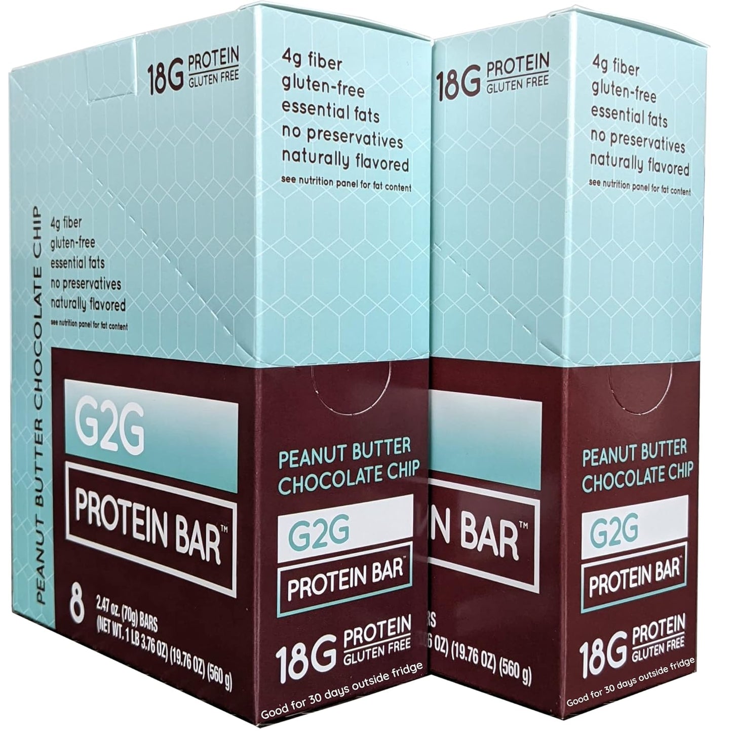G2G Protein Bar Peanut Butter Chocolate Chip Real Food Freshness