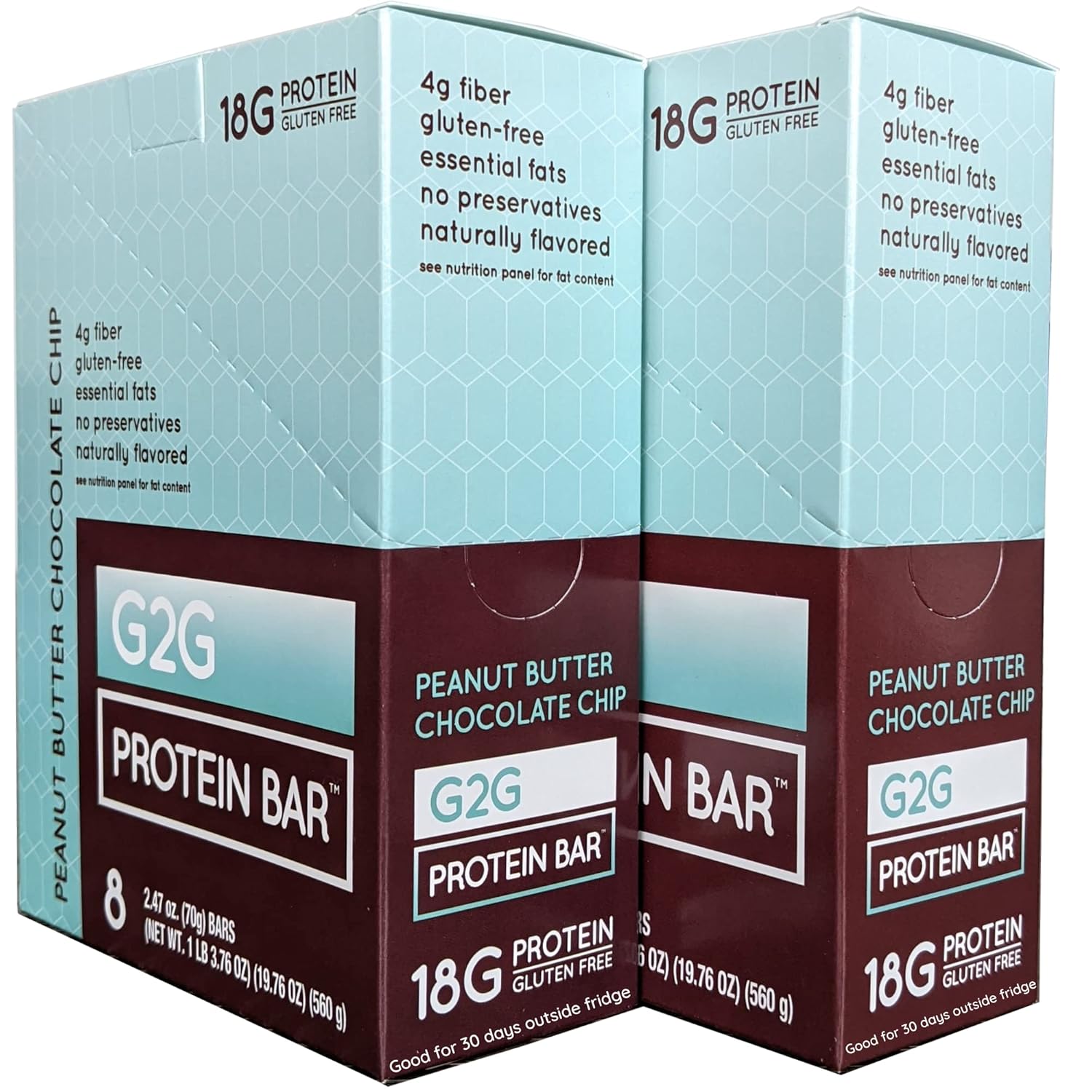 G2G Protein Bar Peanut Butter Chocolate Chip Real Food Freshness
