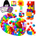 64PCS Magnetic Blocks Magnetic Building Set for Kids - STEM Play