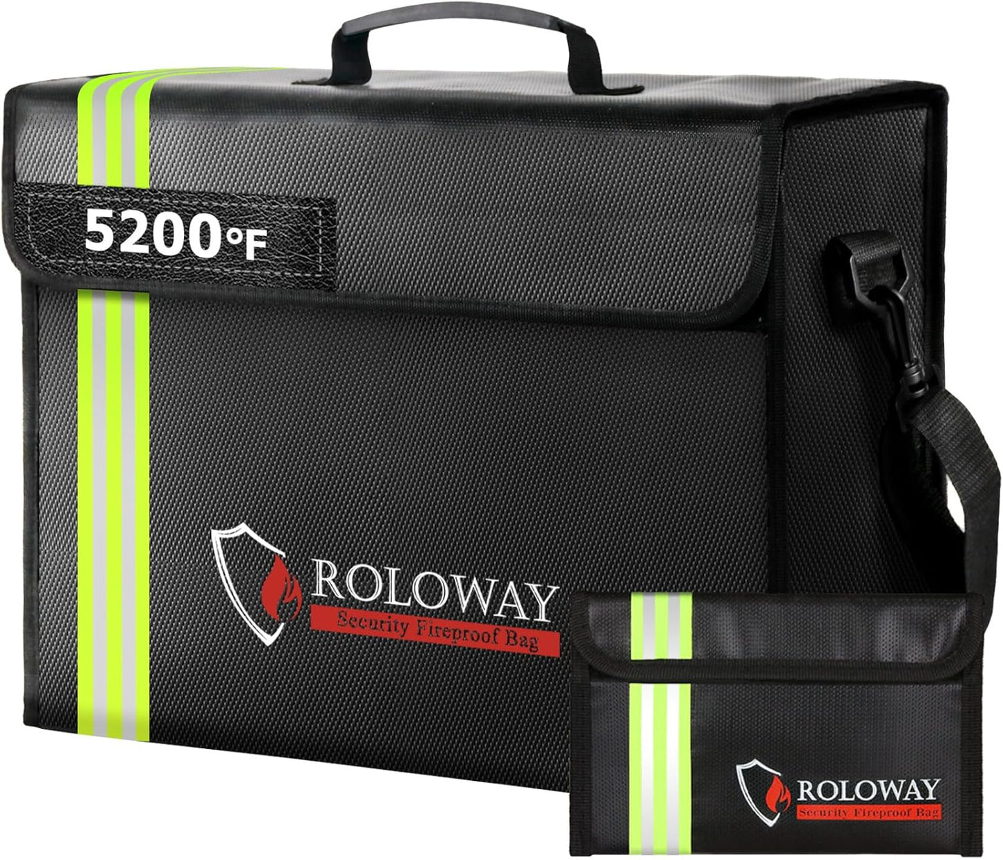 ROLOWAY Large Fireproof Bag with 5200F Heat Insulation