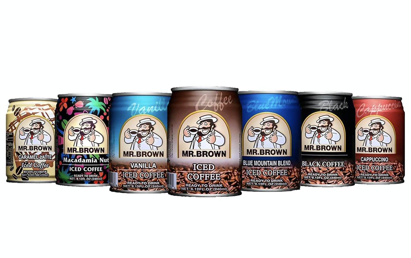 Mr. Brown Coffee Variety Pack | 7 Delicious Flavors!