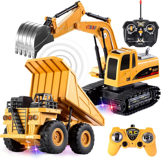 Remote Control Construction Vehicle Toy Set for Kids Fun