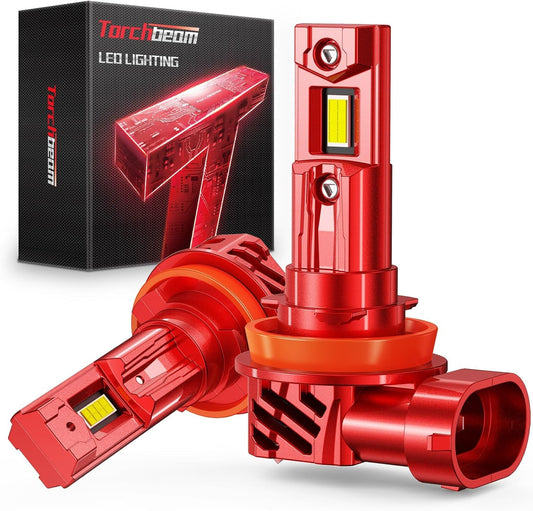 Torchbeam H11 Bulbs Kit: 800% Brighter Fog Lights for Safety