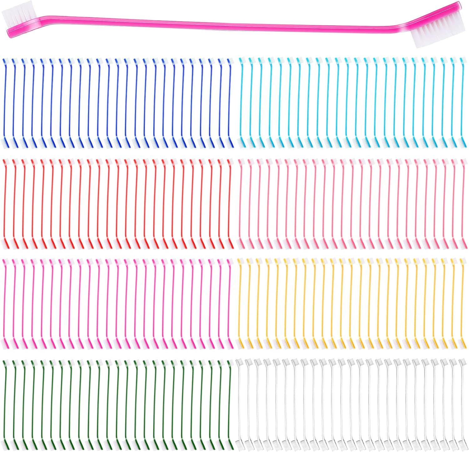 200 Count Dog Toothbrush Bulk for Effective Pet Dental Care