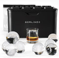 Berlinzo Premium Clear Ice Ball Maker for Whiskey & Cocktails