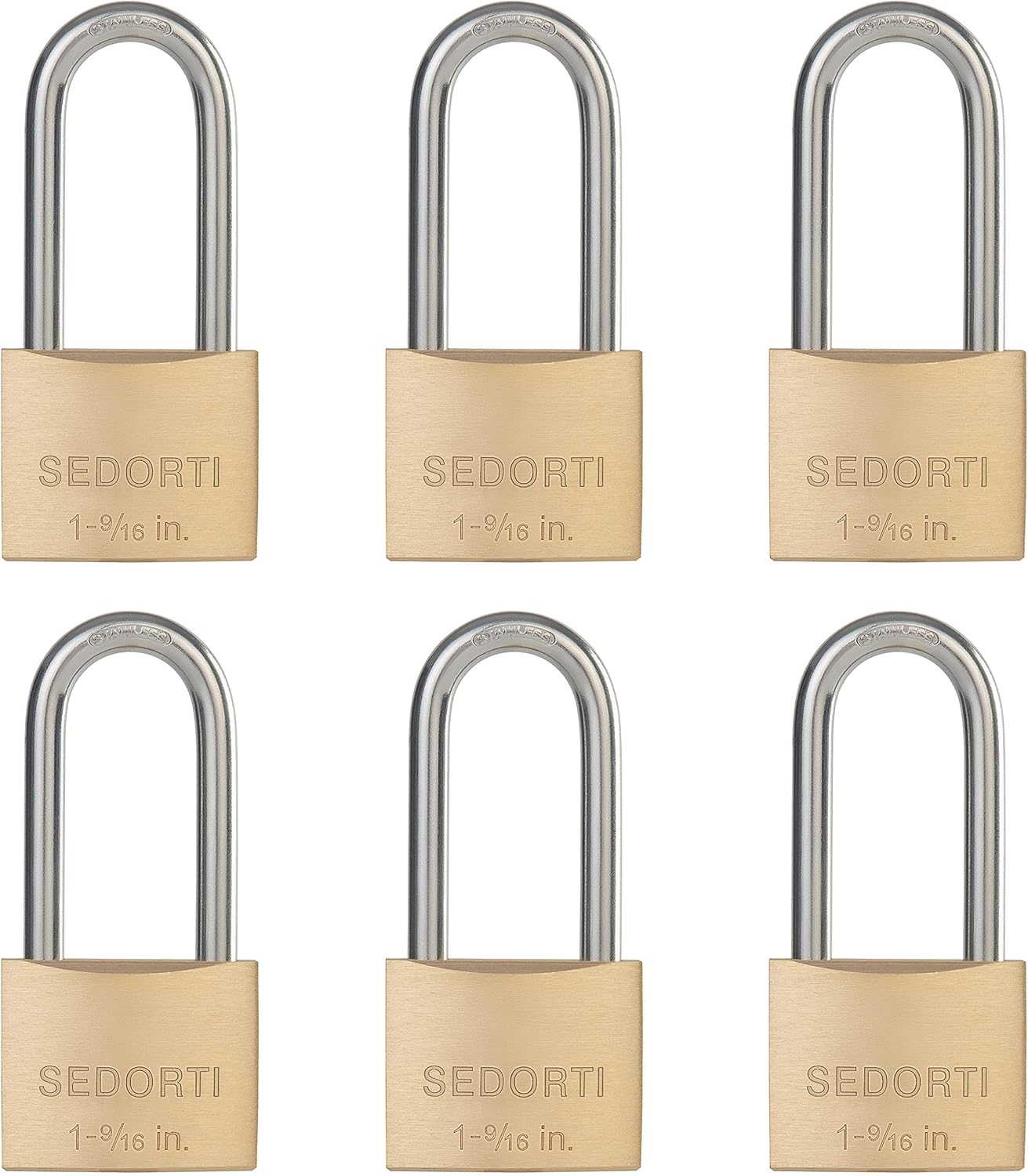 Weatherproof Padlock with Stainless Steel Shackle for Outdoors