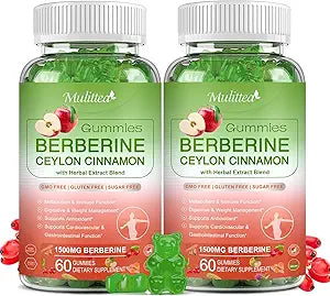 High Potency Berberine with Ceylon Cinnamon Gummies for Health