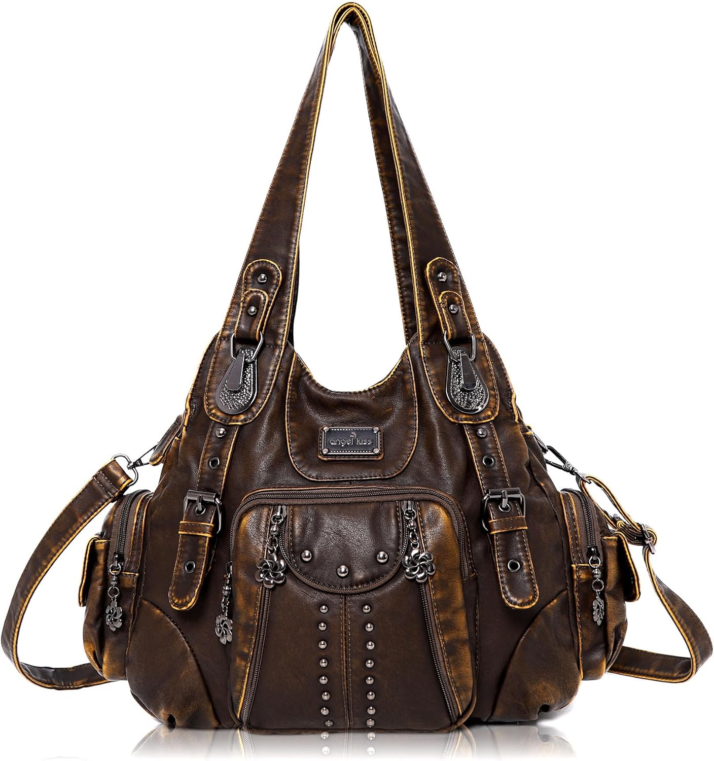 Stylish Angel Kiss Hobo Bags for Women in Soft PU Leather
