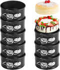 4 in Springform Mini Cake Pans 25 Pack - Ideal for Batch Baking